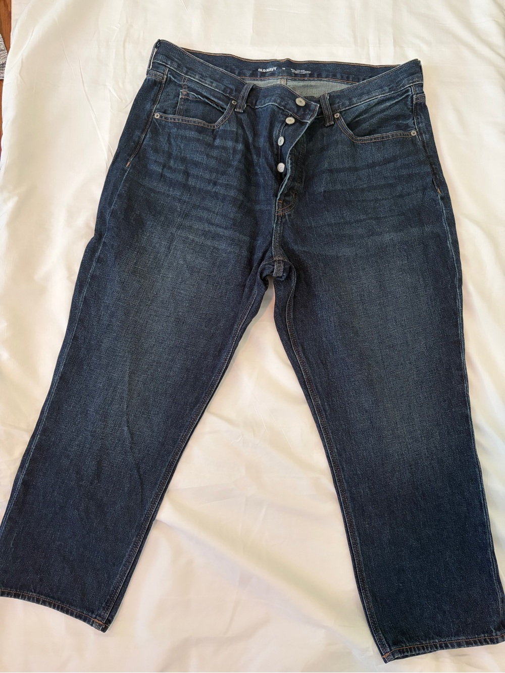 Old Navy High-Rise Slouchy Straight Crop Jeans, Size 16